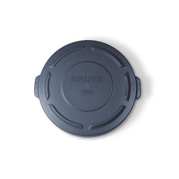 Låg Rubbermaid FG261960GRAY til Brute-tynd, grå Til 75,7 l tønde, Ø505 mm