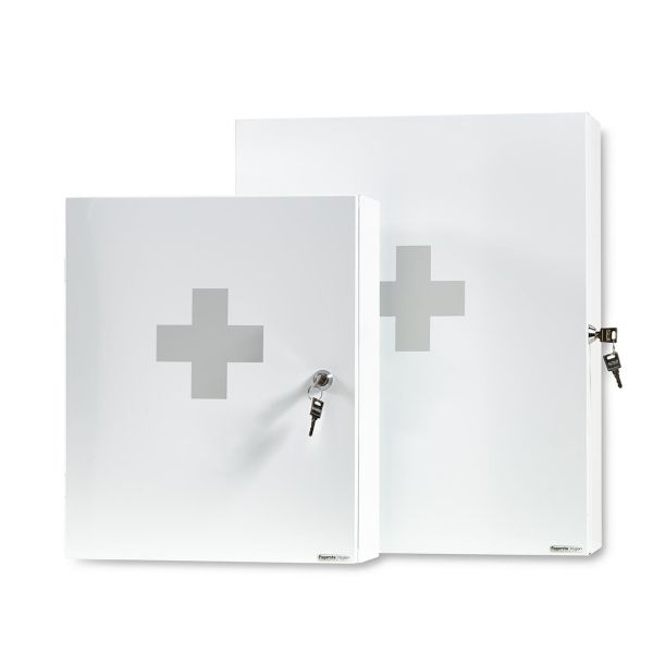 Medicinskåp Gårö Plåtprodukter Florence 1 320 x 400 x 115 mm, låsbart 