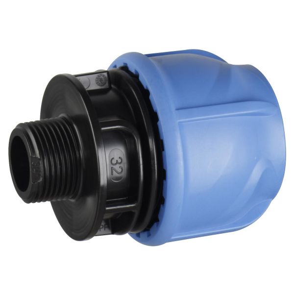 PEM-kobling Georg Fischer 3004080362 PP, lige, plast-utvgg, reduceret 40 x G32
