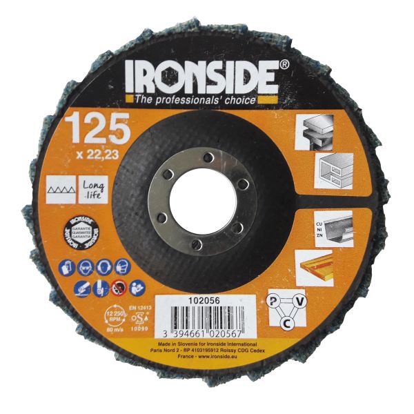 Lamelrondel Ironside 102056 til polering Rar