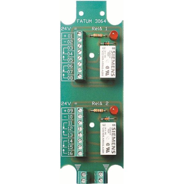 Relekortti Alarmtech 3064.03 2 releellä, 24 DC LSA-Plus