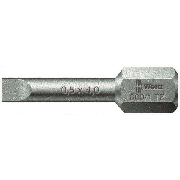 Bits Wera 800/1 TZ 25 mm, 1/4" sekskantfeste Spissbredde: 8,0 mm