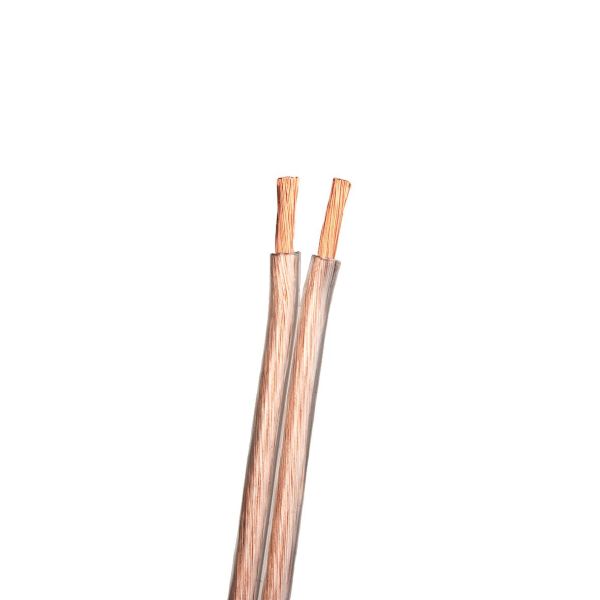 Højttaler SUPRA 4866600 0,127 mm, anoxiske kobberstrenge 2x1,6, gennemsigtig, 1 m