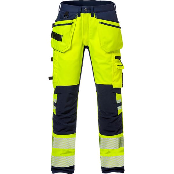 Håndværkerbukser Fristads FR 2707 PLU Bemærk, gul C154
