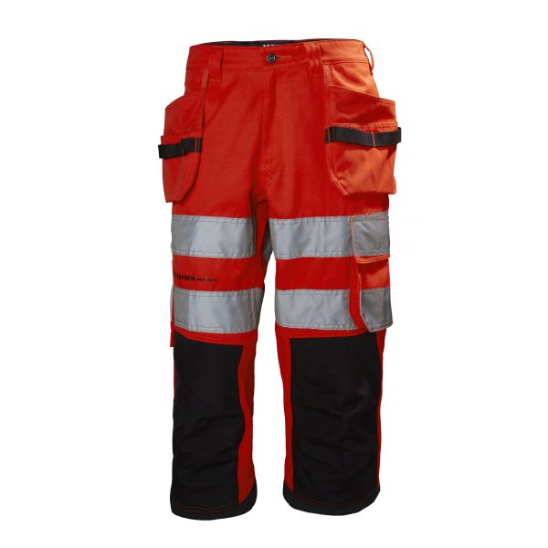 Arbeidsbukse Helly Hansen Workwear Alna varsel, rød/svart C48