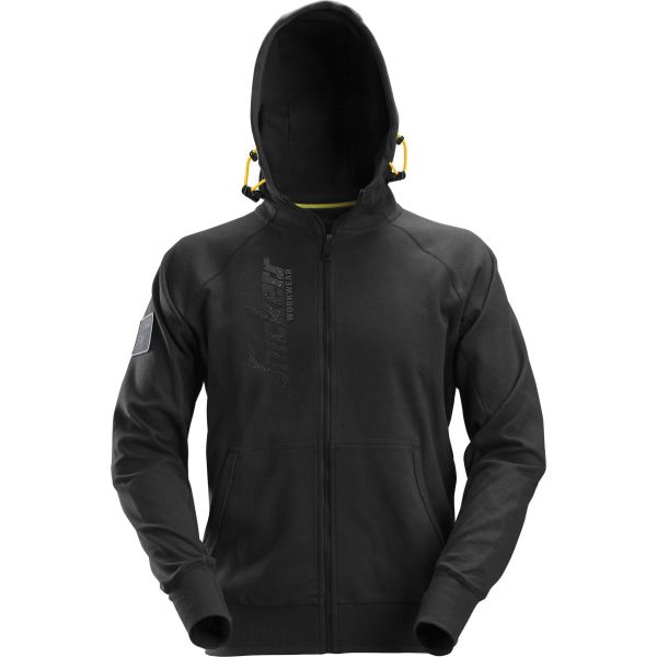 Hættetrøje Snickers Workwear 2880 Logo FZ sort Sort XXL