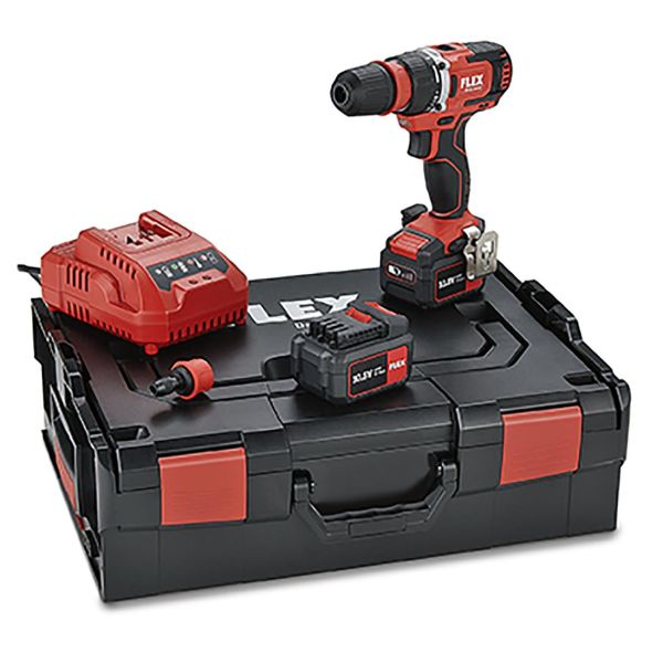 Bore-/skruemaskine Flex DD2G 10.8-EC Set med batteri og oplader 