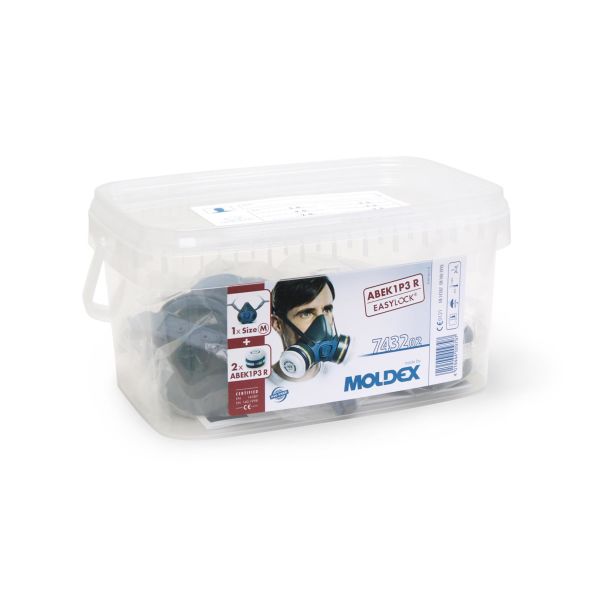Halvmaske Moldex Readypack  7432 komplett med halvmask og filter 