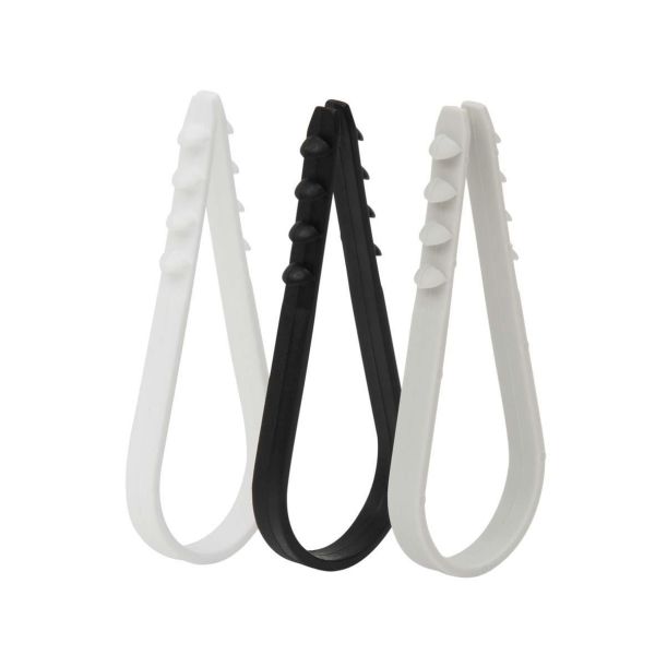 Kabelbeslag Castor DKS 8-28W 8-28 mm, pakke med 200 Hvid
