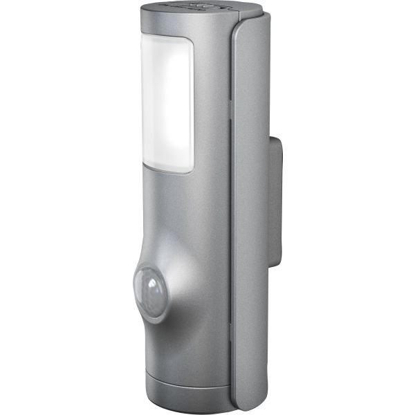 Nattlampe LEDVANCE Nightlux Torch med sensor, batteridrevet Sølv