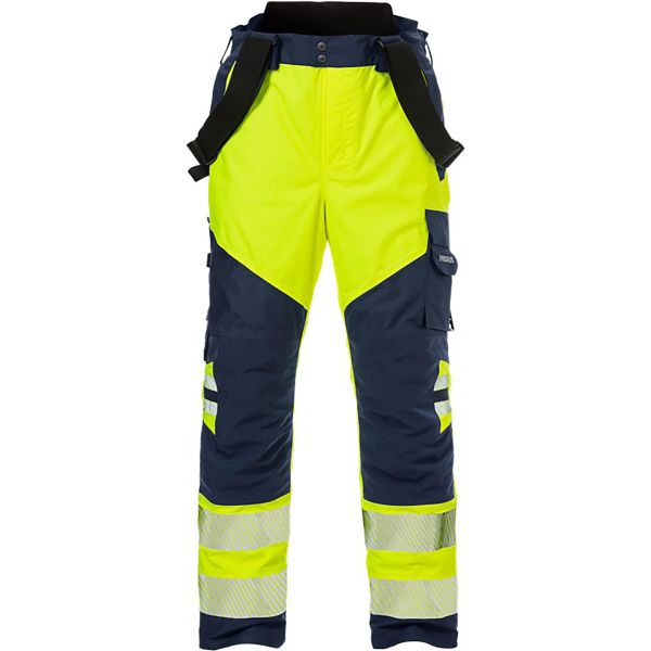 Skalbukser Fristads 2515 GTT Høj synlighed gul/marineblå M