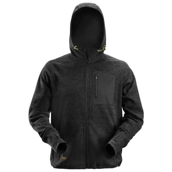 Hettegenser Snickers Workwear 8041 FlexiWork fleece, svart Svart XL