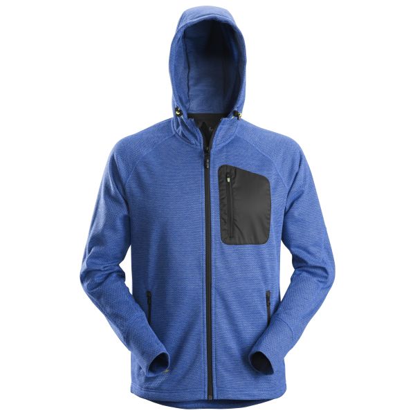 Hættetrøje Snickers Workwear 8041 FlexiWork Fleece, blå Blå M