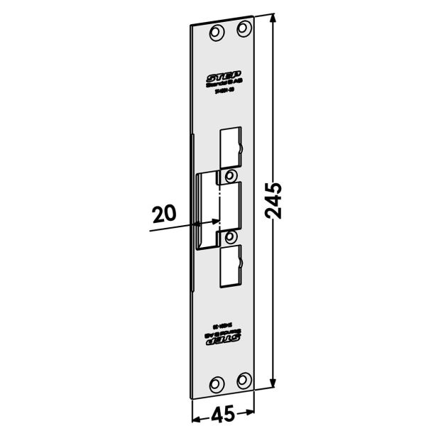 Stolpe STEP ST4001-20 til STEP 40/90/48/98 Preload 20 mm, tilsvarende ST6559/731-20