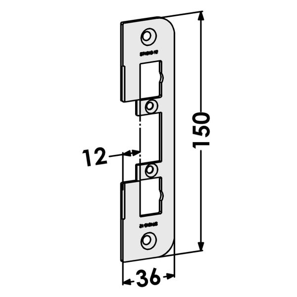Post STEP ST4010-12 til TRIN 40/90/48/98 Forudindlæs 12 mm, svarende til 1487-3
