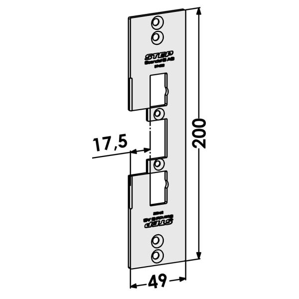 Stolpe STEP ST4032 for Wicona profilsystem 17,5 mm