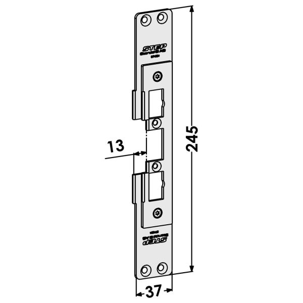 Tolppa STEP ST4034 Sapa-profiilijärjestelmille 13 mm, Sapa 2050