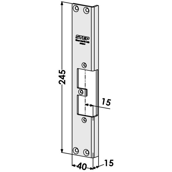 Post STEP ST9501V til TRIN 92 Forudindlæs og slip 15 mm, svarende til ST6504/730