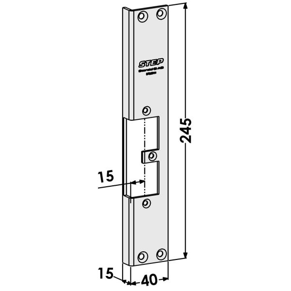 Post STEP ST9501H til TRIN 92 Forudindlæs og slip 15 mm, svarende til ST6504/730