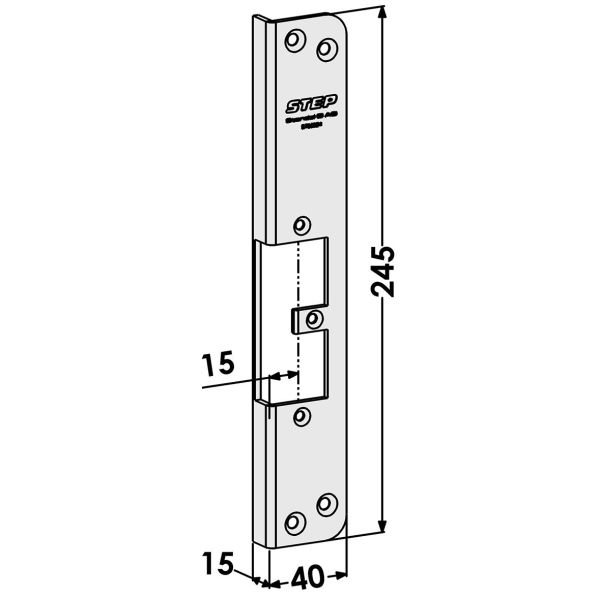 Post STEP ST9502H til TRIN 92 Forudindlæs og slip 15 mm, svarende til ST6515/730T