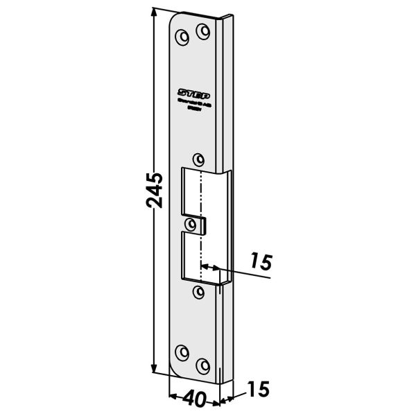 Post STEP ST9502V til TRIN 92 Forudindlæs og slip 15 mm, svarende til ST6515/730T