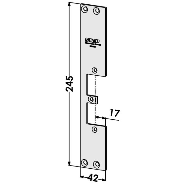 Post STEP ST9503V til STEP 92 Forudindlæsning, STEP 92 Release 42 mm, venstre