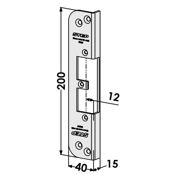 Post STEP ST9507 til TRIN 92 Forudindlæs og slip 12 mm, svarende til ST6515/730T