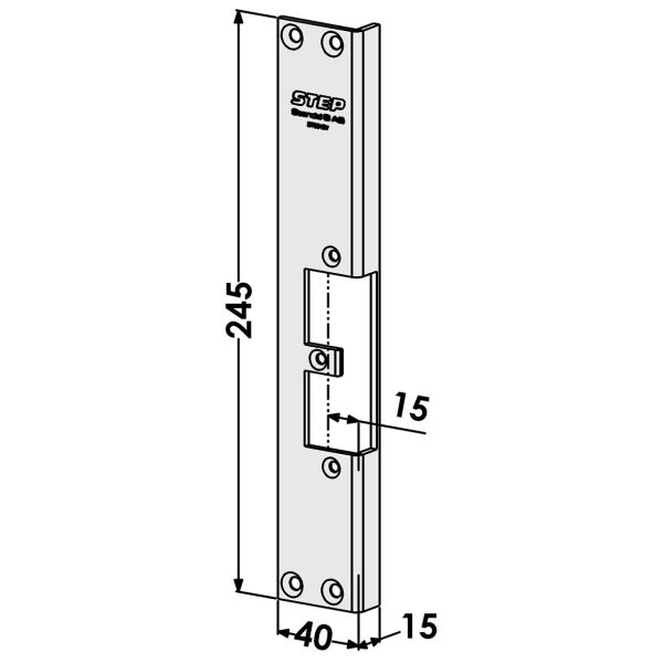 Tolppa STEP ST9518V mallille STEP 92 Preload ja Release 12 mm, vasen