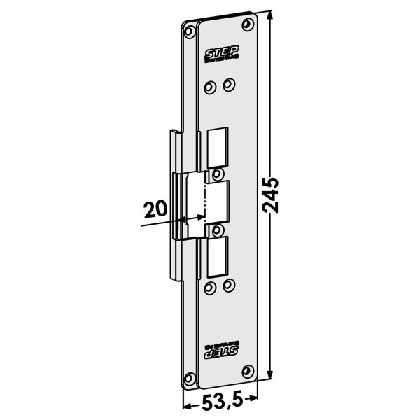 Post STEP ST6502 til TRIN 60 Lydløs 20 mm