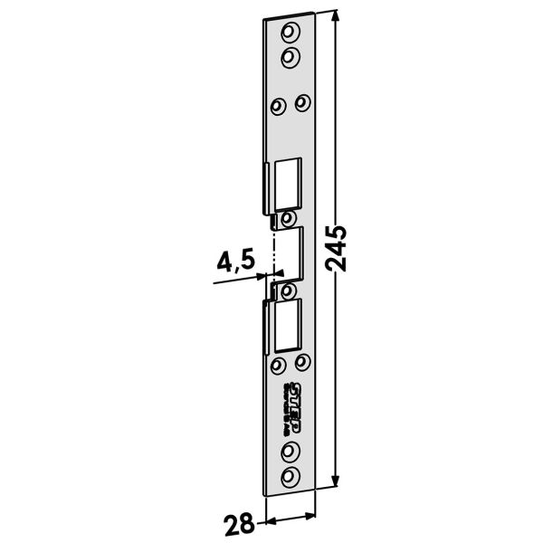 Post STEP ST6511 til TRIN 60 Lydløs 4,5 mm
