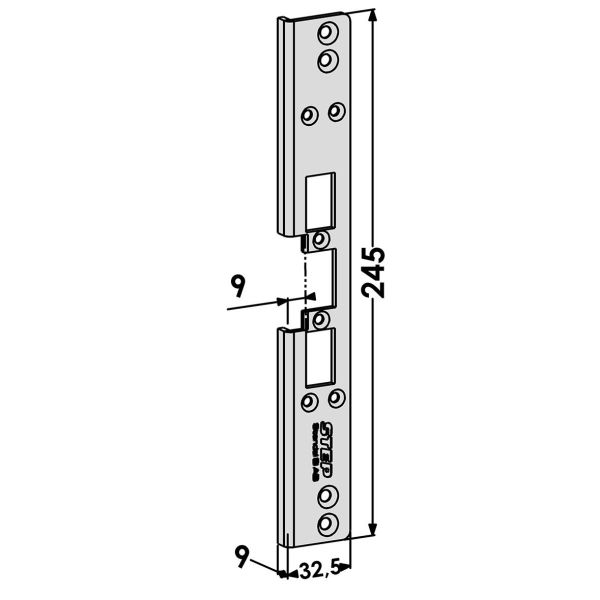 Post STEP ST6513 til TRIN 60 Lydløs 9 mm