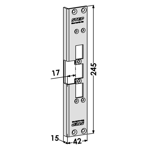 Post STEP ST6557 til TRIN 60 Lydløs 13 mm