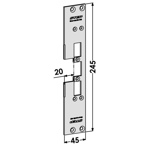 Post STEP ST6559 til TRIN 60 Lydløs 20 mm