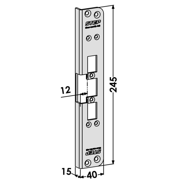 Tolppa STEP ST6518 malliin STEP 60 Silent 12 x 245 x 15 mm