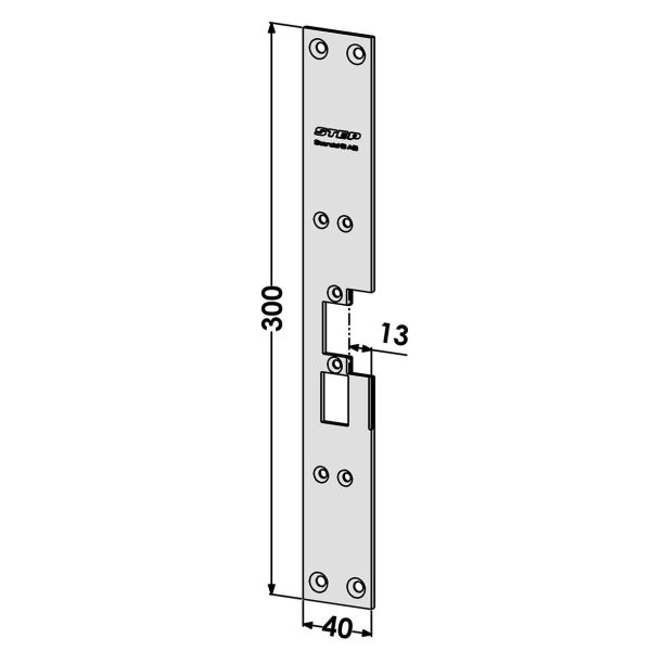 Tolppa STEP ST6521 litteä tolppa, ST183 ja ST283 Vasen