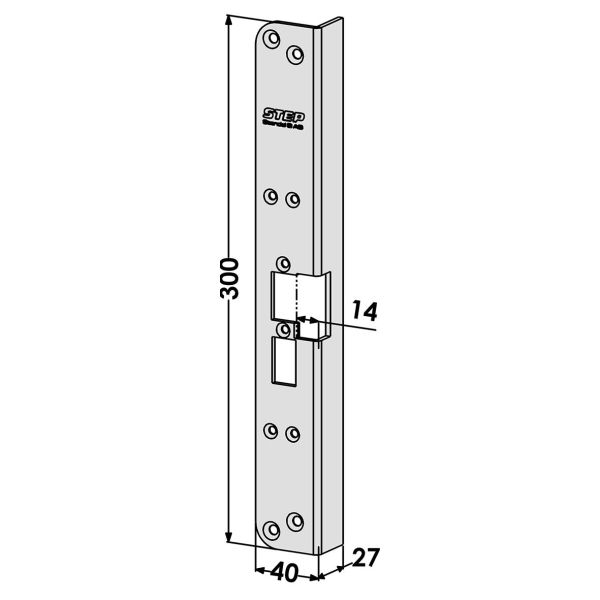 Post STEP ST6524 plane stang, ST184 og ST284 Venstre