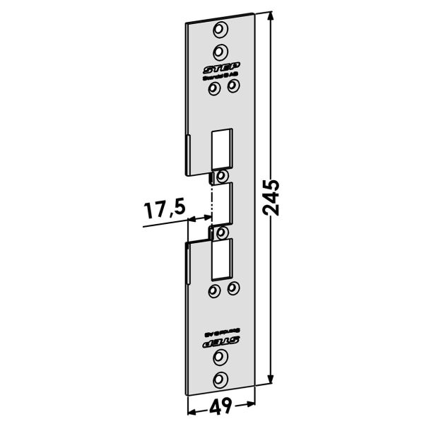 Stolpe STEP ST6575 for Wicona profilsystem 17,5 mm