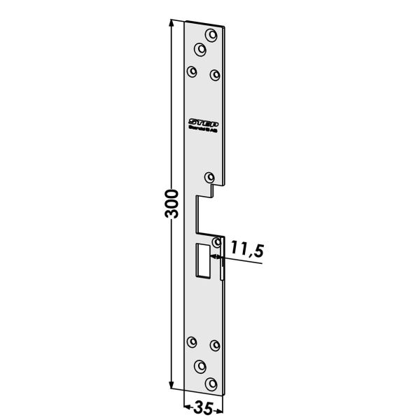 Stolpe STEP ST195-A for Sapa 2050, Schüco RS 65 Venstre
