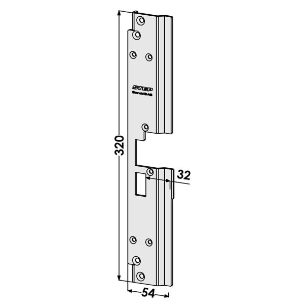 Stolpe STEP ST197-A for Schüco ADS 70 HD Venstre