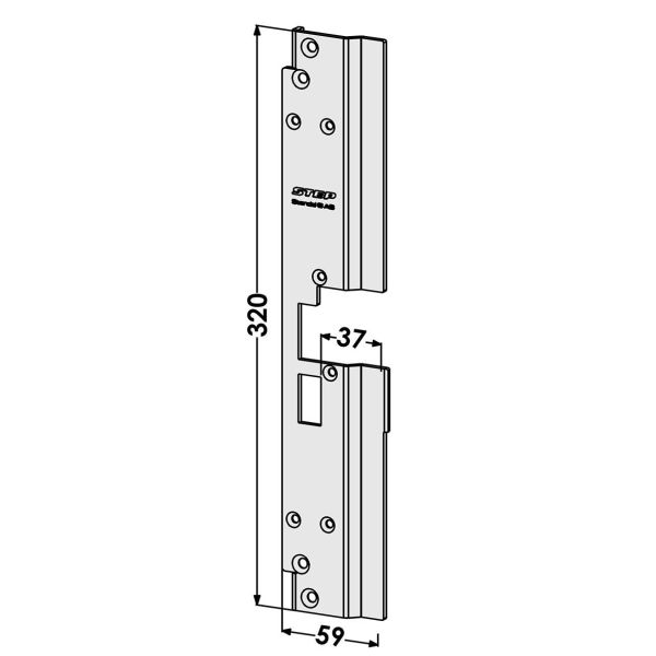 Stolpe STEP ST199-A for Schüco ADS 75 HD Venstre