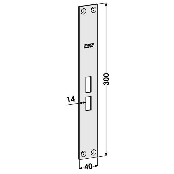 Vastarauta STEP ST801 suora, oikea/vasen 