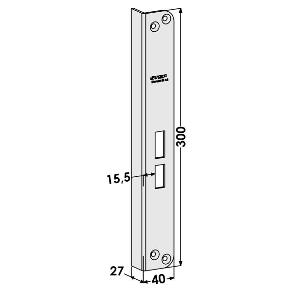 Sluttstykke STEP ST802-B for stolpe ST184 Høyre