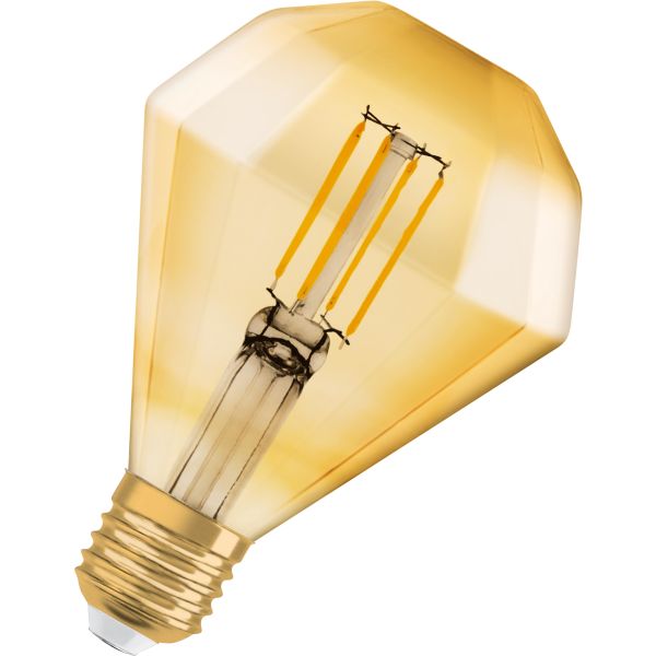 LED-pære Osram Vintage 1906 4 W, E27, 470 lm, 2500 K Diamant