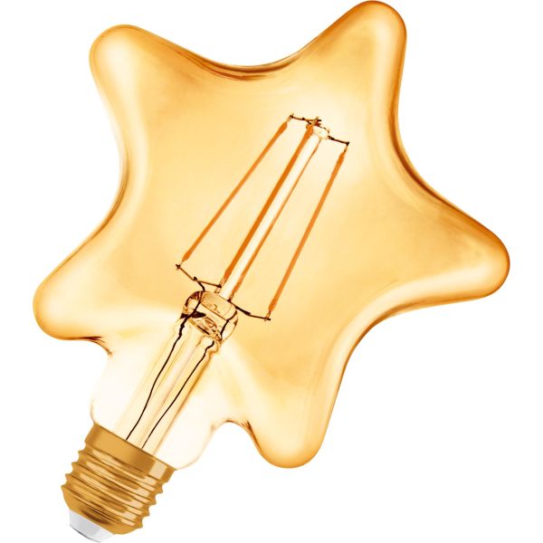 LED-lamppu Osram Vintage 1906 4,5 W, E27, 470 lm, 2500 K Tähti
