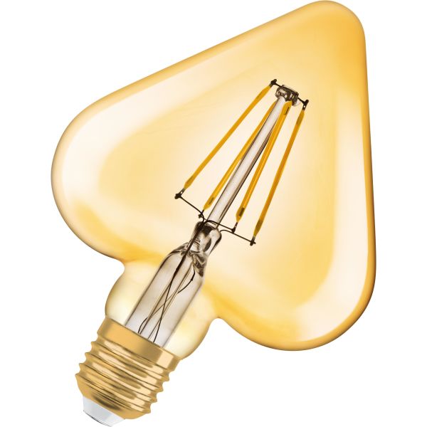 LED-pære Osram Vintage 1906 4,5 W, E27, 470 lm, 2500 K Hjerte