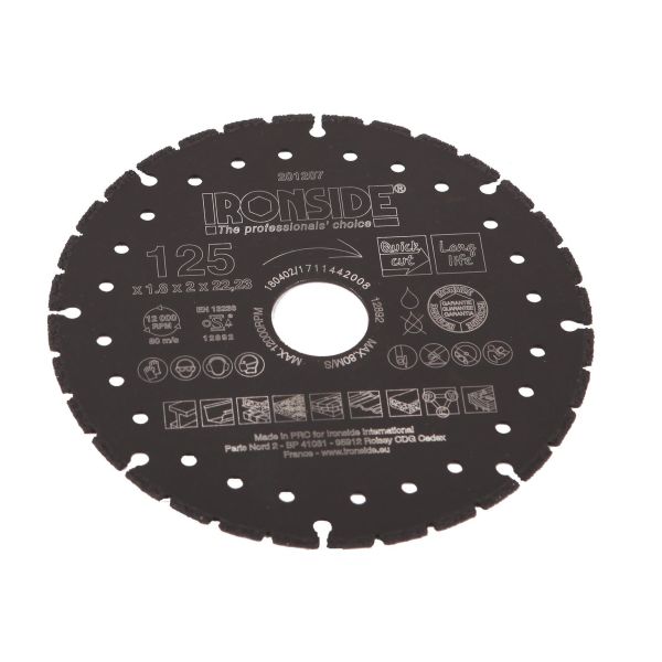 Timanttikatkaisulaikka Ironside 201207  125 x 22,23 x 1,8 x 2 mm