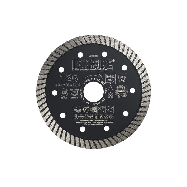 Diamantskæreskive Ironside 201188  125 x 22,23 x 2,2 x 10 mm