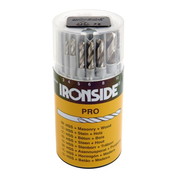 Borrsats Ironside 230182 3-10 mm, 6 delar 