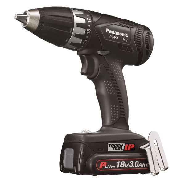 Bore-/skruemaskine Panasonic EY7451PN2G32 med batteri og oplader 