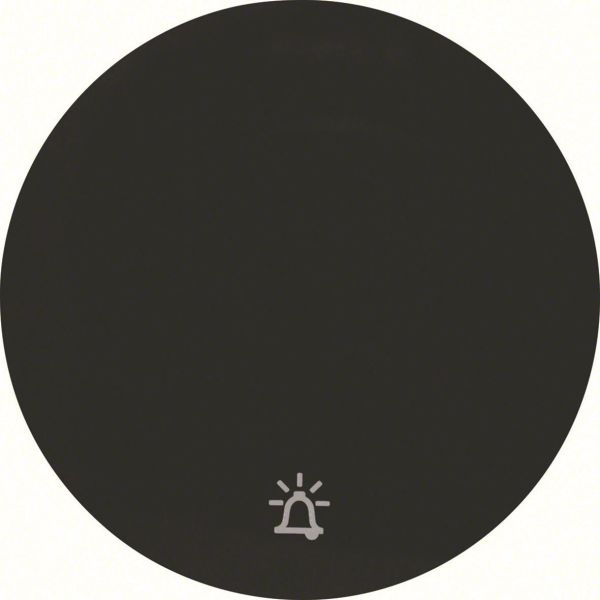 Vippearm Hager 16202025 for R.1 og R.3, svart Enkel vippe, symbol «ringeklokke»